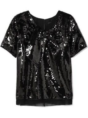 Marc Jacobs Vintage 2000s Y2K Sequined Bow Top, sz US 6 / M, new with tags